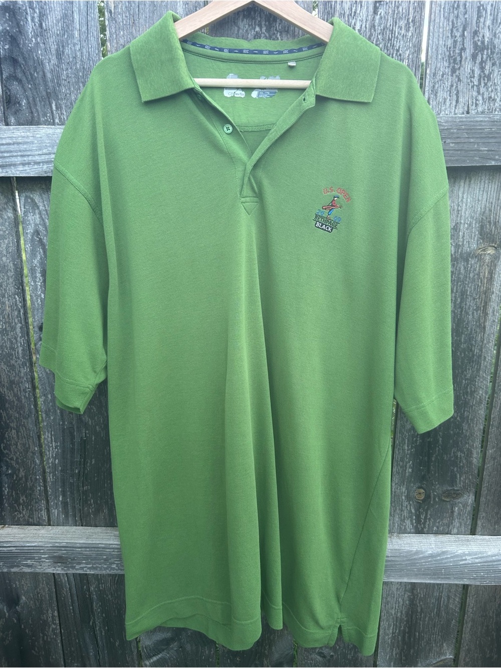 2009 U.S. Open Bethpage Black Golf Polo XXL Cutter Buck Caddie Moss Ivy Green
